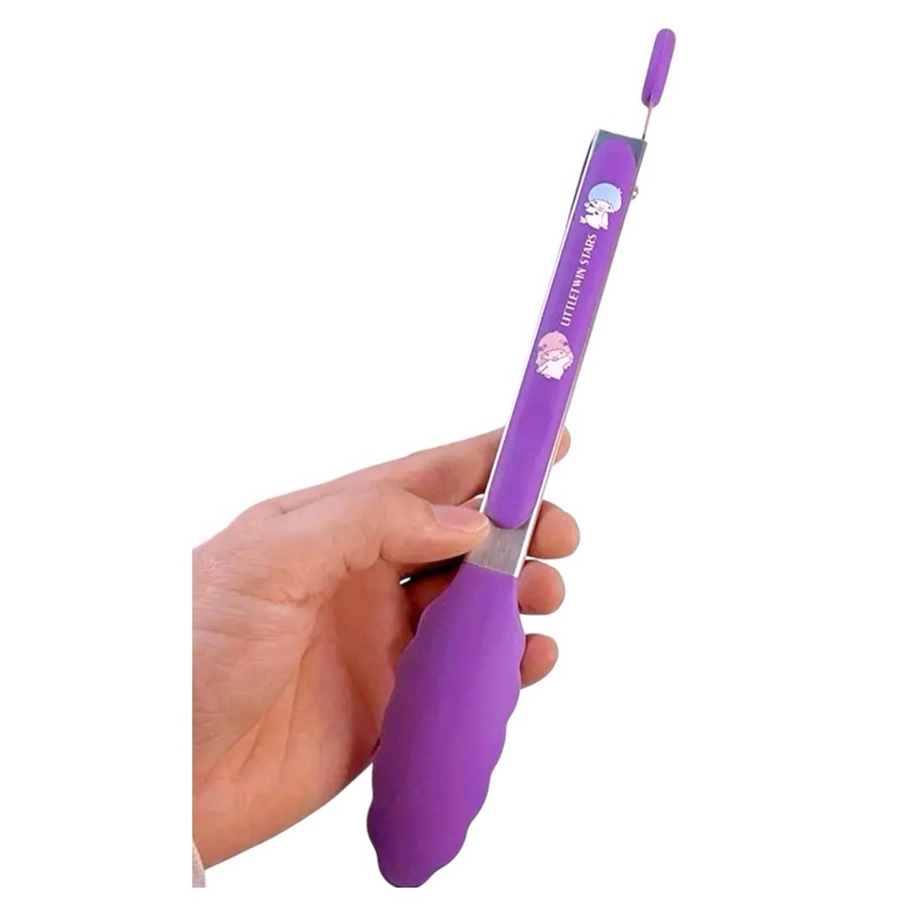 SANRIO LITTLETWIN STARS 9-Inch Stainless Steel Tongs